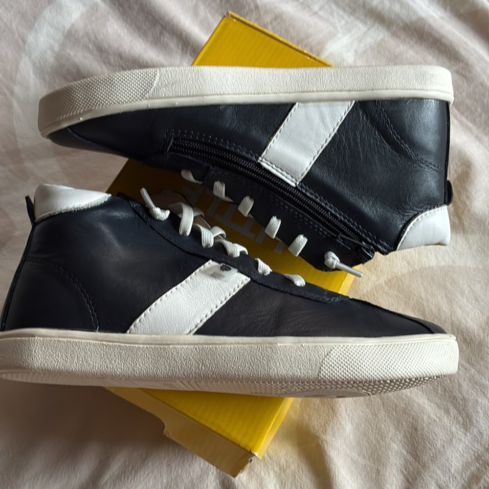 Old soles Navy and White High-Top Sneakers